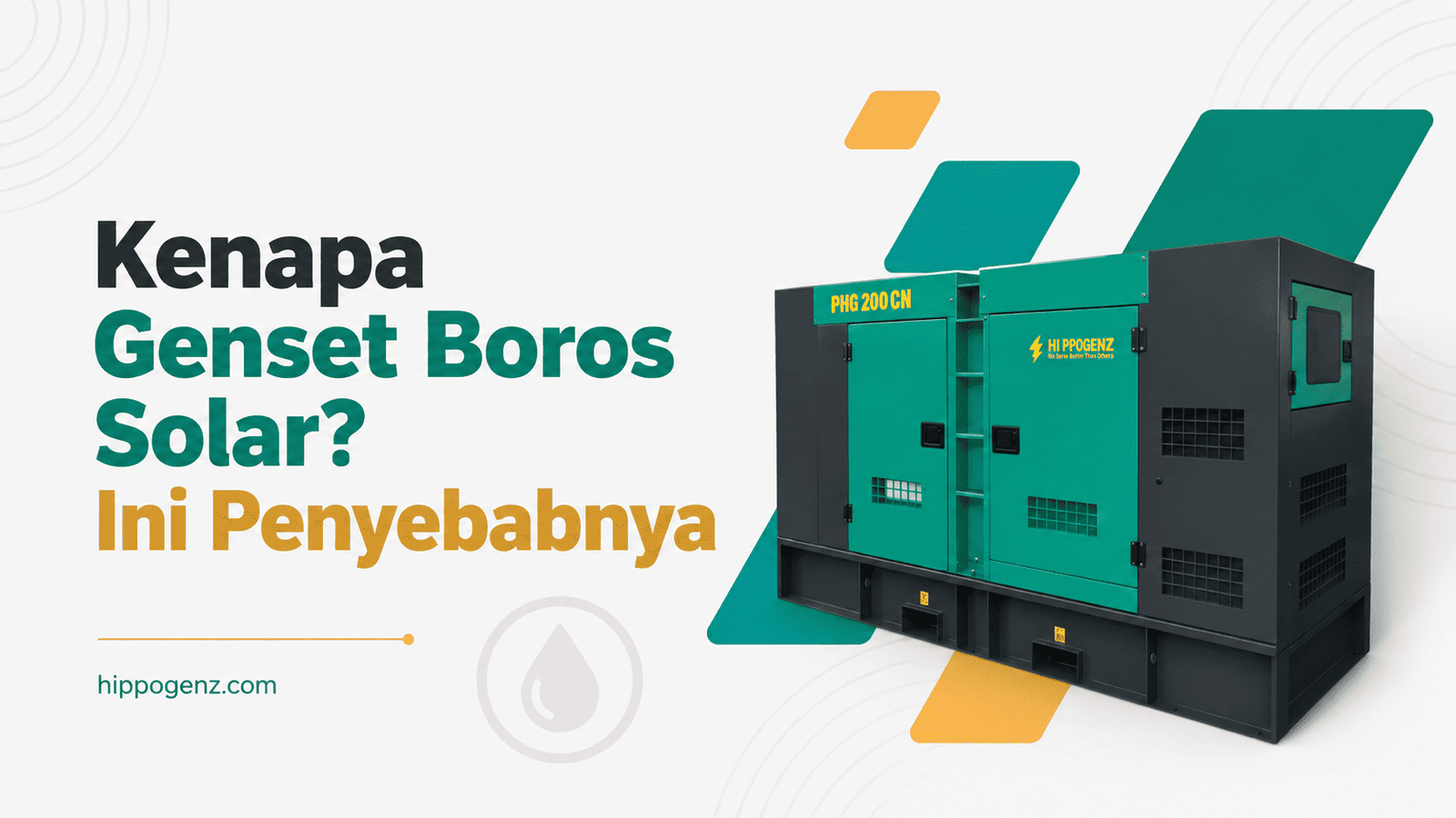 Kenapa Genset Boros Solar? Ini Penyebabnya